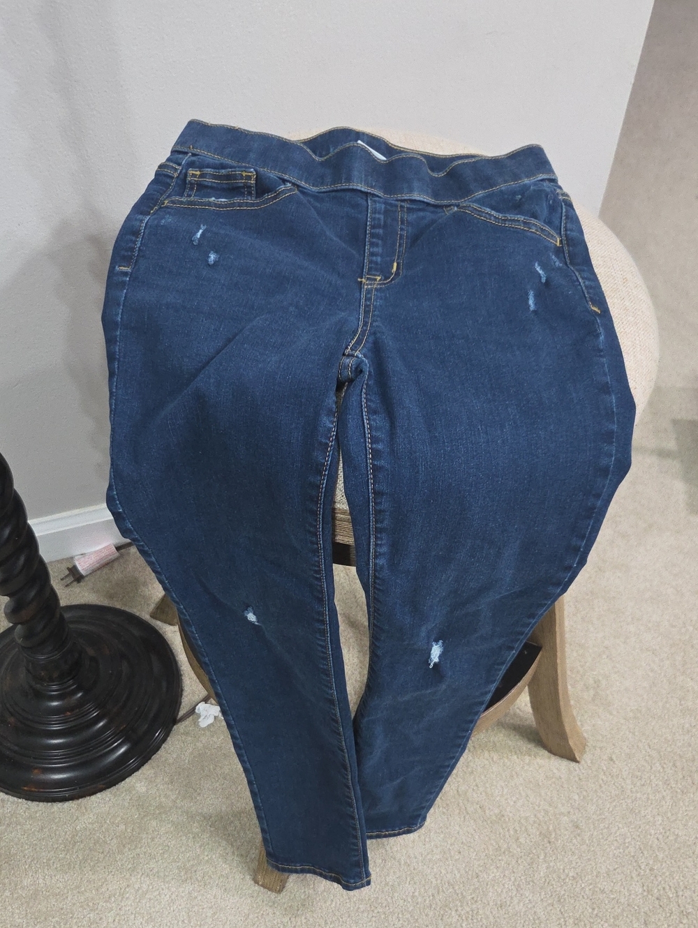 Cat & Jack Dark Blue Girls' Slim Jeans